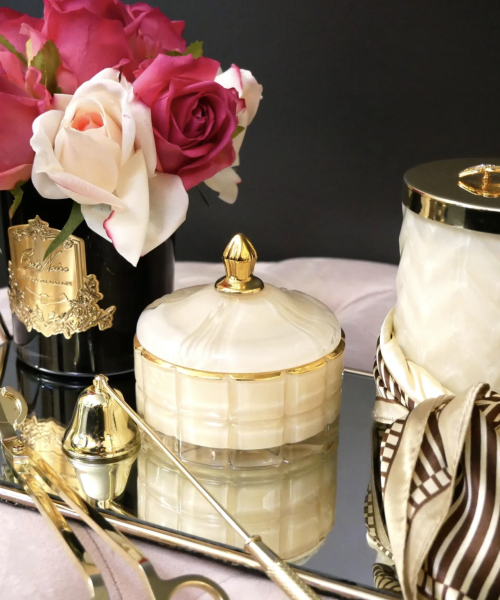 Alternative view of Jasmine Flower Tea Candle & Tassel